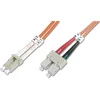 Image de DIGITUS DK-2532-05   Câble À Fibre Optique OM2   5 m   LC à SC   Câble Fibre Optique Duplex   1 Gbit/s   MM Multimode LAN   Type De Fibre : 50/125   Orange