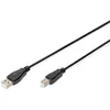 Image de Digitus 1.8m, USB2.0-A/USB2.0-B câble USB 1,8 m USB A USB B Noir