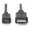 Image de DIGITUS Câble HDMI type D vers type A - UD 4K - 1m - Ethernet, 3D, 2.0 - Compatible avec smartphone, tablette, appareil photo, etc