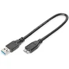 Image de DIGITUS Câble de connexion USB 3.2 Gen1-0.5 m - USB A (mâle) à USB B (mâle) - 5 Gbit/s - câble de connexion - noir