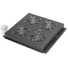 Image de DIGITUS Ventilateur de toit pour armoire réseau 19 pouces   4 ventilateurs | Thermostat   Débit d'air 9,3 m³ par minute   Pour les séries Unique, Unique Light et Server-N   Noir