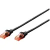 Image de DIGITUS Câble LAN Cat 6-5m - Câble réseau CCA avec RJ45 - U/UTP non blindé - Compatible Cat-6A & Cat-5e - Noir
