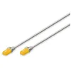 Image de DIGITUS Câble LAN Cat 6A - 1m - Slim - RJ45 Câble réseau - UTP Non blindé - Compatible Cat-6 - Gris