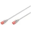 Image de DIGITUS Câble LAN Cat 6-1,5m - Slim - RJ45 Câble réseau - UTP Non blindé - Compatible Cat-6A - Gris