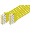 Image de DIGITUS Câble LAN Cat 6A - 3m - 10 pièces - RJ45 Câble réseau - S/FTP Blindé - Compatible Cat-6 & Cat-7 - Jaune