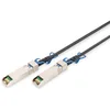 Image de DIGITUS Câble universel DAC - SFP28 - 25 Gbit/s - facteur de forme IPF - compatible avec SFF-8432 - câble réseau Twinax - Direct Attach Cable - Direct Attach Copper - AWG30 - 3m - noir