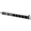 Image de Bloc multiprises 19" avec profilé en aluminium, 5 prises, 1U