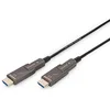 Image de DIGITUS Câble HDMI à fibre optique   20 m   UHD 4K 60 Hz | Connecteurs amovibles   HDMI 2.0   18 Gbps   ARC, HDR, HDCP 2.2, CEC   Câble hybride AOC   câble HDMI à FO   noir