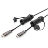Image de DIGITUS HDMI AOC Câble en fibre optique - HDMI 2.0-4k/60Hz - gaine blindée - IP68-10m - noir