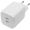 Image de DIGITUS Chargeur Universel GaN 65 W - 2 Ports USB-C - Chargeur Rapide Power Delivery (PD 3.0) - pour iPhone, iPad, Samsung Galaxy, Pixel, Xiaomi, Motorola, Huawei - Blanc