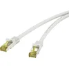 Image de Renkforce RF-4149870 RJ45 Câble réseau, câble patch CAT 6a (câble brut CAT 7) S/FTP 5.00 m gris avec cliquet d'encastre