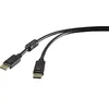 Image de Renkforce DisplayPort Câble de raccordement Fiche mâle DisplayPort, Fiche mâle DisplayPort 0.50 m Noir UHD 4K @ 60 Hz c