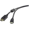 Image de Renkforce Câble adaptateur DisplayPort/HDMI 1.80 m noir