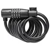Image de TRELOCK 4016167070653 Coiled Lock SK108 Diameter: 8mm x Length: 1800mm Unisex-Adult, Black, 180 cm x 8 mm EU