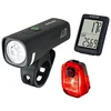 Image de SIGMA Kit de vélo Ride Safe To School Bundle AURA 40, HIRO 10, BC 5.0 WR noir