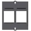 Image de Bachmann 2 x Keystone Noir Prise de Courant 2 x Keystone