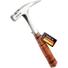 Image de PICARD Marteau de charpentier no. 790 striée | porte-clou magnétique | Modèle arrache clou tout acier | Marteau couvreur professionnel avec poignée cuir ergonomique | Équilibré et durable
