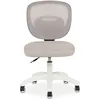 Image de IDIMEX Chaise de Bureau Enfant Mayla Gris Réglable en Hauteur sans Accoudoirs, Assise Rembourrée Confortable, Dossier en Tissu Respirant