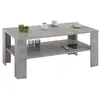 Image de IDIMEX Table Basse Lorient, Table de Salon rectangulaire avec 1 étagère Espace de Rangement Ouvert, en mélaminé décor béton