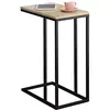 Image de IDIMEX Bout de canapé Debora Table d'appoint Table à café Table Basse de Salon Design Retro Vintage Industriel, Plateau rectangulaire en MDF décor chêne Sonoma et Cadre en métal Noir