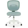 Image de IDIMEX Chaise de Bureau Enfant Mayla Vert Réglable en Hauteur sans Accoudoirs, Assise Rembourrée Confortable, Dossier en Tissu Respirant