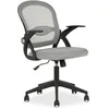Image de IDIMEX Chaise de Bureau Ergonomique Eren Gris Réglable en Hauteur avec Accoudoirs, Assise Rembourrée Confortable, Dossier en Tissu Respirant