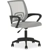 Image de IDIMEX Chaise de Bureau Ergonomique Jake Gris Réglable en Hauteur avec Accoudoirs, Assise Rembourrée Confortable, Dossier en Tissu Respirant