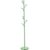 Image de IDIMEX Porte-Manteaux ZENO Portant à vêtements sur Pied en Forme d'arbre avec 6 Crochets sur différentes hauteurs, en métal laqué Vert