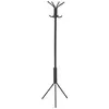 Image de IDIMEX Porte-Manteaux Arist Portant pour vêtements sur Pied Hauteur 174 cm avec 8 Crochets, Meuble d'entrée en métal laqué Gris