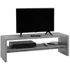 Image de IDIMEX Table Basse Noelle, Table de Salon rectangulaire ou Meuble TV de 120 cm avec 1 étagère Espace de Rangement Ouvert, en mélaminé décor béton