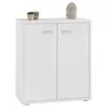 Image de IDIMEX Buffet Salle à Manger FIRMIN L 60 cm Blanc avec 2 Portes, bahut Bas, Meuble de Rangement Style Moderne, Commode vaisselier 60 x 70 x 30 cm