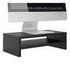 Image de IDIMEX Support d'écran d'ordinateur Display, réhausseur pour Moniteur avec étagère intermédiaire Dimensions 42 x 14 x 24 cm, en mélaminé Noir Mat