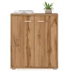 Image de IDIMEX Buffet Salle à Manger FIRMIN L 60 cm Coloris chêne wotan avec 2 Portes bahut Bas Meuble de Rangement Style Moderne Commode vaisselier 60 x 70 x 30 cm