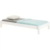 Image de IDIMEX Lit futon Taifun lit Simple pour Adulte et Enfant 90 x 190 cm, en pin Massif lasuré Blanc