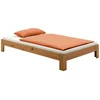 Image de IDIMEX Lit futon Thomas Couchage Simple 120 x 200 cm 1 Place et Demi / 1 Personne, en pin Massif lasuré Couleur Campagne