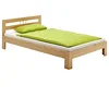 Image de IDIMEX Lit Simple Theo 100 x 200 cm lit pour Enfant en pin Massif lasuré Couleur hêtre, avec tête de lit