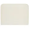 Image de IDIMEX Tête de lit Lunar 90, en Tissu rembourré, Fixation Murale Design Arrondi Moderne, pour lit 90 cm ou Moins, Blanc crème