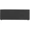 Image de IDIMEX Tête de lit KLAO 160 rembourrée, en Tissu Polyester pour lit 160 cm, sur Pieds en Plastique, Noir