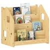 Image de IDIMEX Bibliothèque Enfant Bruno, Rangement Livres pour Chambre Enfant, 4 Compartiments, en pin Massif Coloris Naturel