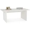 Image de IDIMEX Table Basse Salto rectangulaire pour Salon en Bois Massif Blanc, 110x45 cm, élégante et Minimaliste, Pieds en Bois