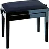 Image de Konig & Meyer 13901 banquette piano noir brillant avec assise en velours noir