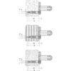 Image de Keuco Kit de fixation n°1 Plan Care 3x vis à bois demi-ronde, 3x chevilles universelles