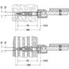 Image de Keuco Kit de fixation n°3 Plan Care 2x vis 6 pans, 2x chevilles universelles