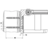 Image de Keuco Kit de fixation n°5 Plan Care dir Bef ou chevilles, 2x vis à tête fraisée bois