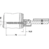Image de Keuco Kit de fixation n°6 Plan Care fixation directe sans cheville, 2x vis 6 pans