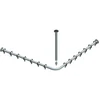 Image de Keuco Ensemble tringle rideau de douche Plan alu argenté anodisé, pour douche 80x80 cm