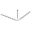 Image de Keuco 14937010900 Plan Barre de Rideau de Douche Chromé 90 x 90 mm