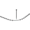 Image de Keuco Ensemble tringle rideau de douche Plan chromé, pour douche quart de cercle 90x90cm