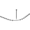 Image de Keuco Ensemble barre de rideau de douche Plan alu alu anodisé argenté, pour douche quart de cercle 90x90 cm