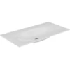 Image de Keuco Lavabo en céramique Edition 11 105,5x1,7x53,8cm, blanc, pour robinet 1 trou